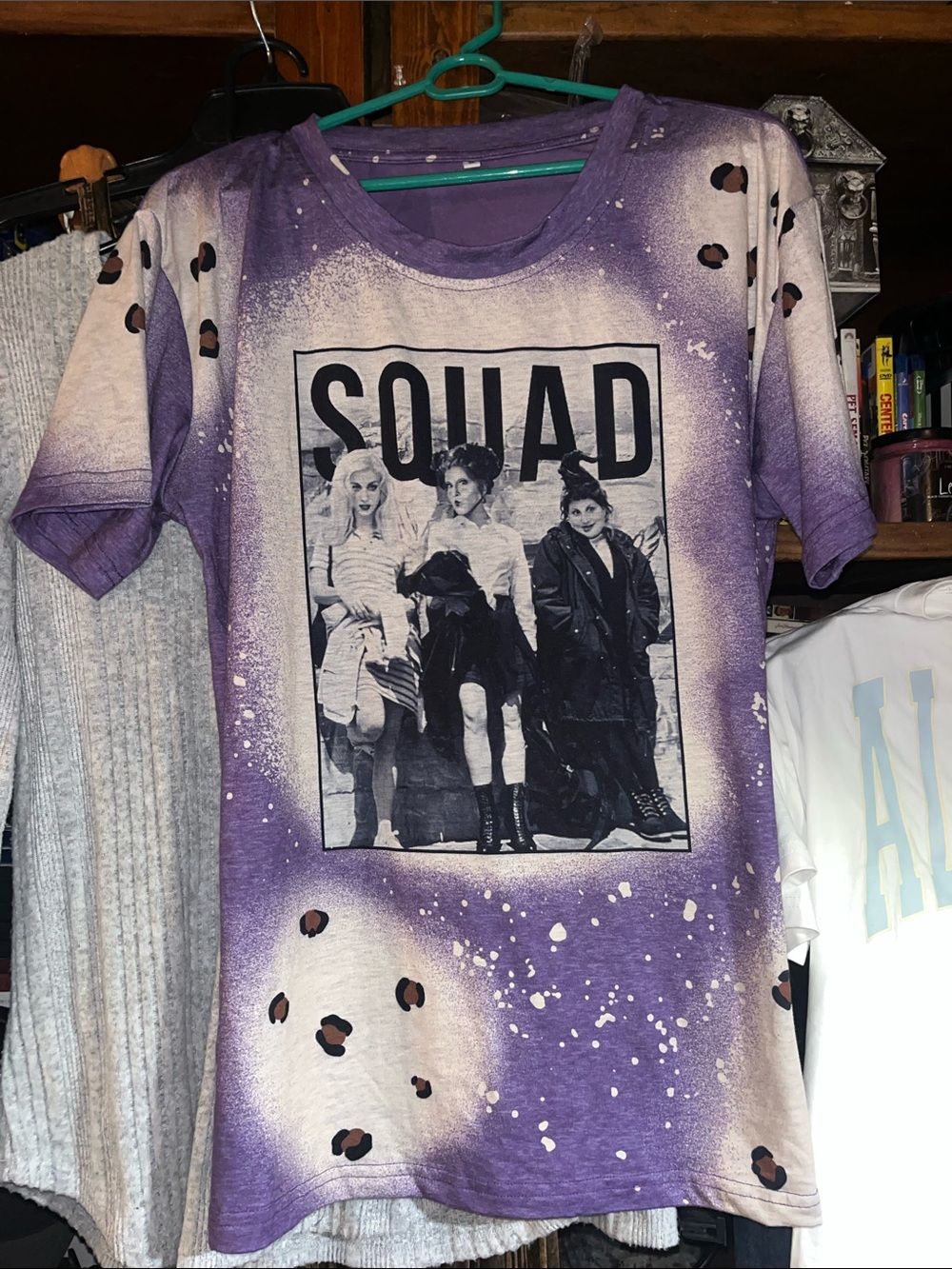 Purple 'SQUAD' Graphic Tee